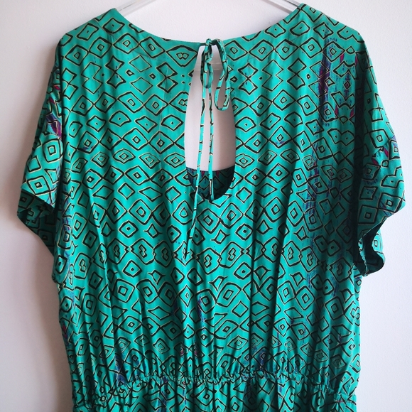 ANTHROPOLOGIE Plenty Tracy Reese Teal Romper - Picture 4 of 9